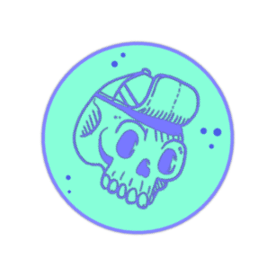 decorative scull patch